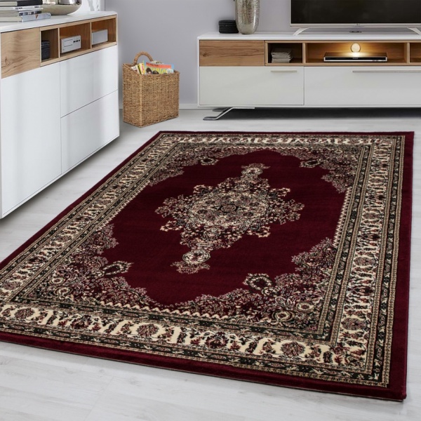 Esszimmer Kurzflor-Teppich Orientalisch Rot